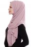 Yara - Mørk Rosa Praktisk One Piece Crepe Hijab