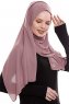 Yara - Rose Pink Praktisk One Piece Crepe Hijab