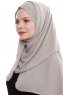 Yara - Sand Praktisk One Piece Crepe Hijab