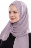 Yara - Steingrå Praktisk One Piece Crepe Hijab