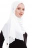 Yara - Hvit Praktisk One Piece Crepe Hijab