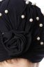 Yaren - Marineblå Crepe Chiffon Turban - Sehr-i Sal