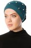 Yaren - Mørk Grønn Crepe Chiffon Turban - Sehr-i Sal
