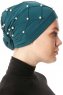 Yaren - Mørk Grønn Crepe Chiffon Turban - Sehr-i Sal