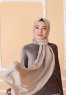 Zahra - Taupe Crepe Hijab - Mirach