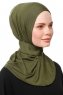 Zeliha - Khaki Praktisk Viskos Hijab