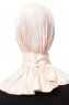 Zeliha - Lys Beige Praktisk Viskos Hijab