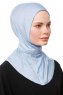 Zeliha - Lyseblå Praktisk Viskos Hijab