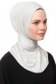 Zeliha - Lysegrå Praktisk Viskos Hijab