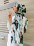 Zerline - Grønn Mønstret Hijab - Sal Evi