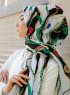 Zerline - Grønn Mønstret Hijab - Sal Evi