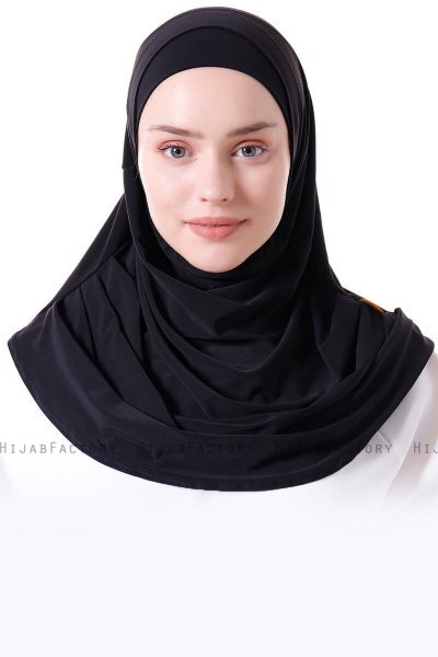 Esma - Svart Amira Hijab - Firdevs