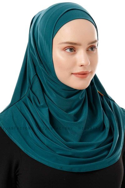 Esma - Mørk Grønn Amira Hijab - Firdevs
