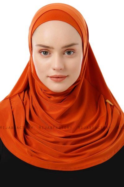 Esma - Oransje Amira Hijab - Firdevs