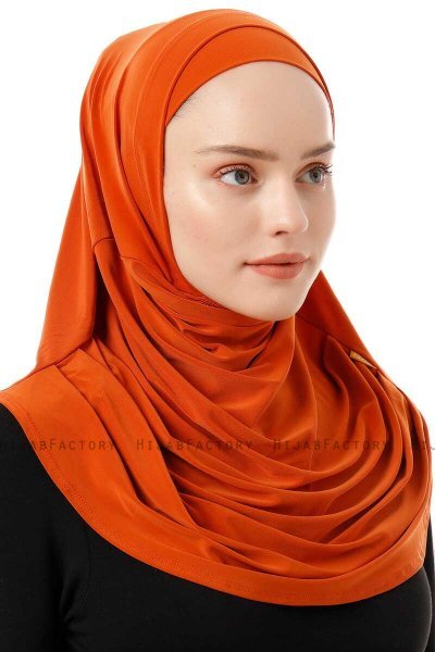Esma - Oransje Amira Hijab - Firdevs