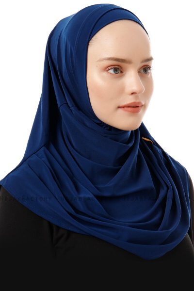 Esma - Lys Marineblå Amira Hijab - Firdevs