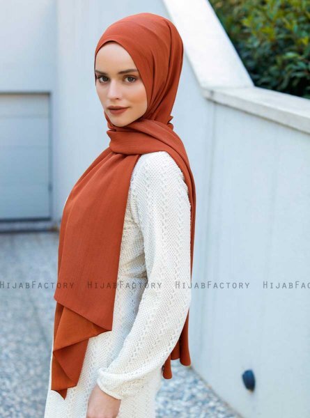 Emira - Mursteinsrød Hijab - Sal Evi