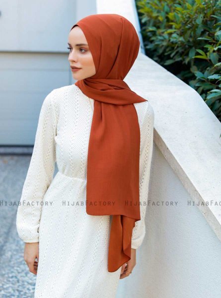 Emira - Mursteinsrød Hijab - Sal Evi