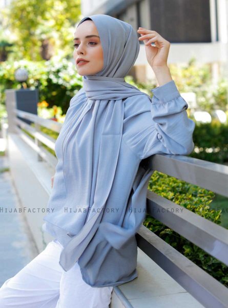 Emira - Lysegrå Hijab - Sal Evi