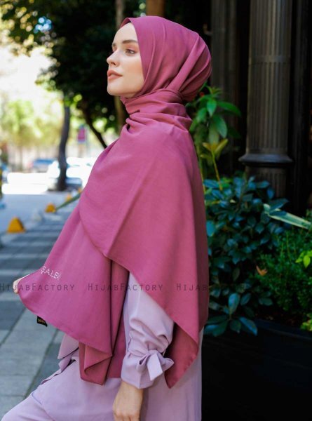 Emira - Mørk Rosa Hijab - Sal Evi