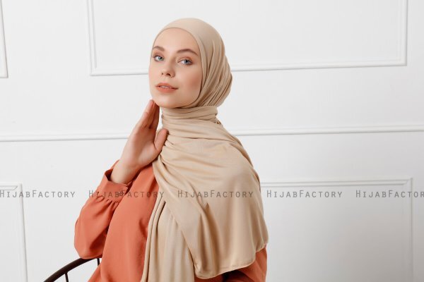 Sibel - Beige Jersey Hijab