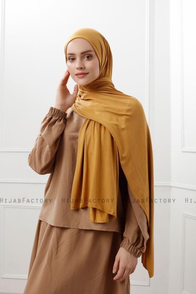 Sibel - Sennepsgul Jersey Hijab