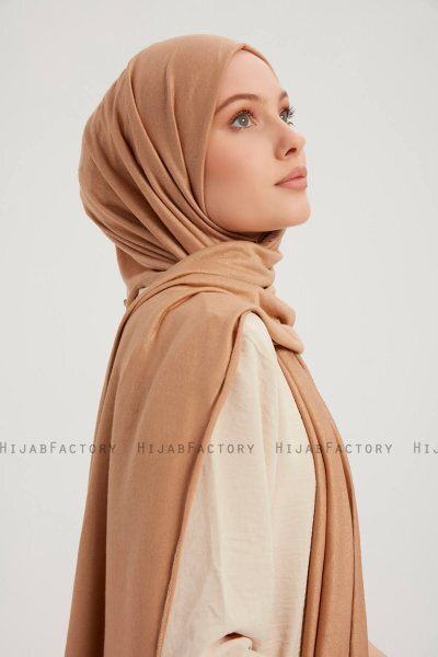 Sibel - Lysebrun Jersey Hijab