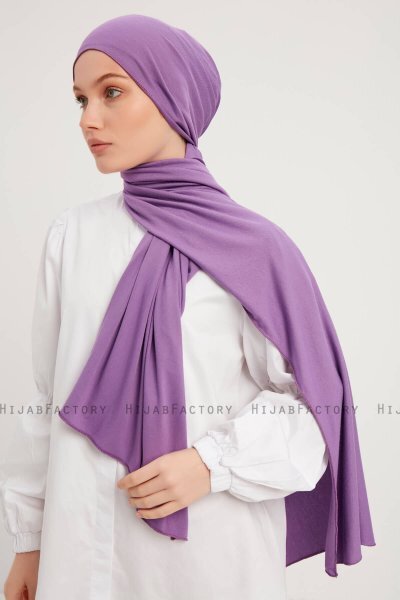Sibel - Violet Jersey Hijab