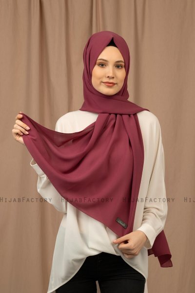 Yildiz - Plomme Crepe Chiffon Hijab