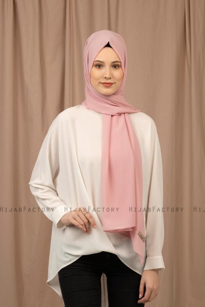 Yildiz - Gammelrosa Crepe Chiffon Hijab