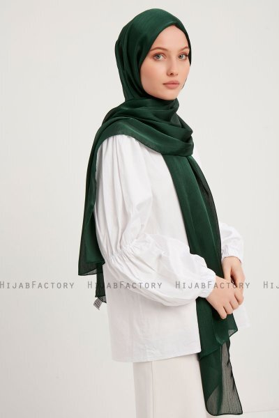 Berrak - Mørk Grønn Janjanli Hijab