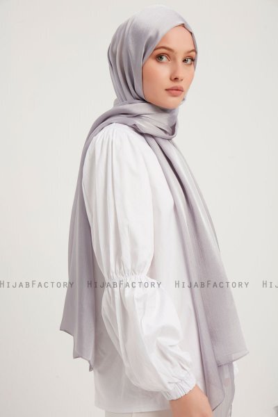 Berrak - Lysegrå Janjanli Hijab