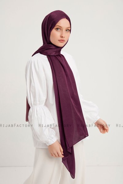 Berrak - Mørk Lilla Janjanli Hijab