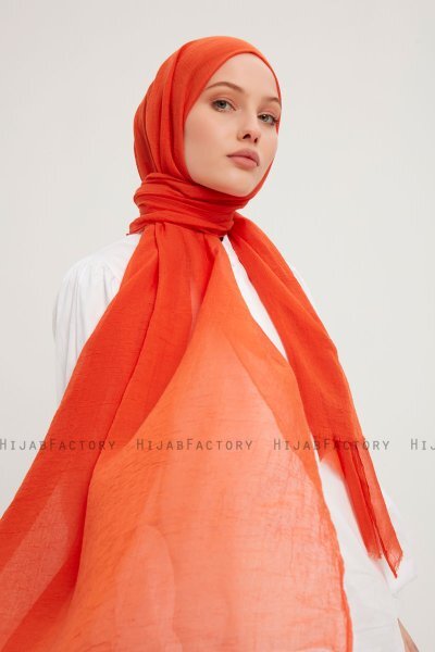 Afet - Mursteinsrød Comfort Hijab