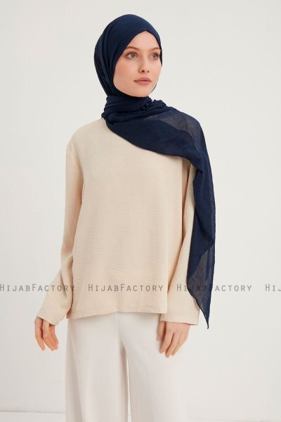 Afet - Marineblå Comfort Hijab