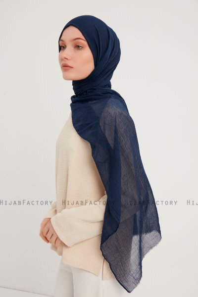 Afet - Marineblå Comfort Hijab