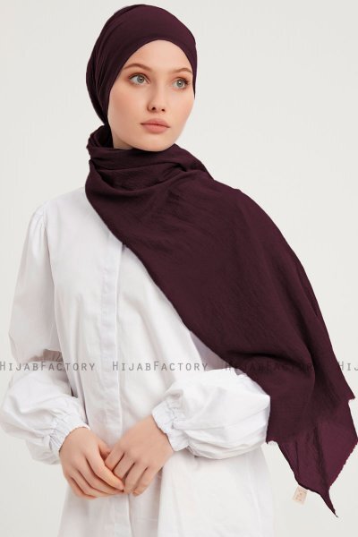 Afet - Mørk Lilla Comfort Hijab
