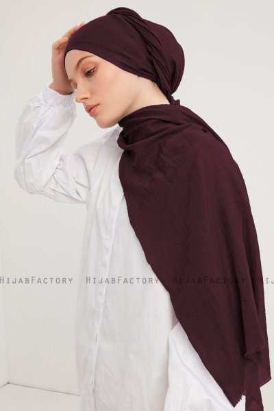 Afet - Mørk Lilla Comfort Hijab