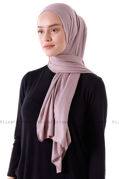 Seda - Steingrå Jersey Hijab - Ecardin