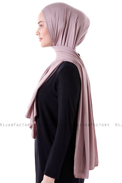 Seda - Steingrå Jersey Hijab - Ecardin