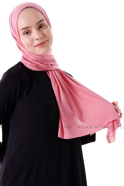 Seda - Mørk Rosa Jersey Hijab - Ecardin