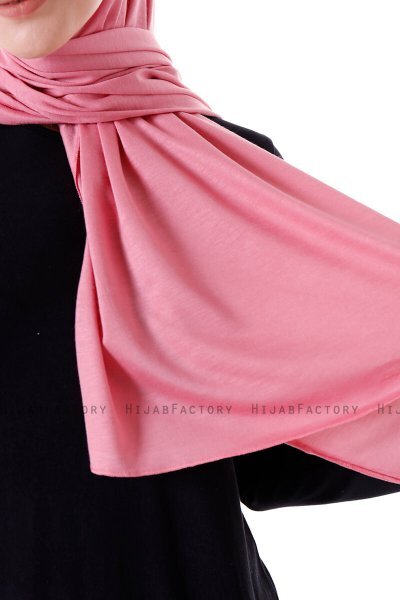 Seda - Mørk Rosa Jersey Hijab - Ecardin