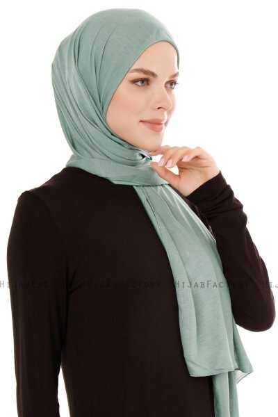 Seda - Grønn Jersey Hijab - Ecardin