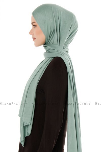 Seda - Grønn Jersey Hijab - Ecardin