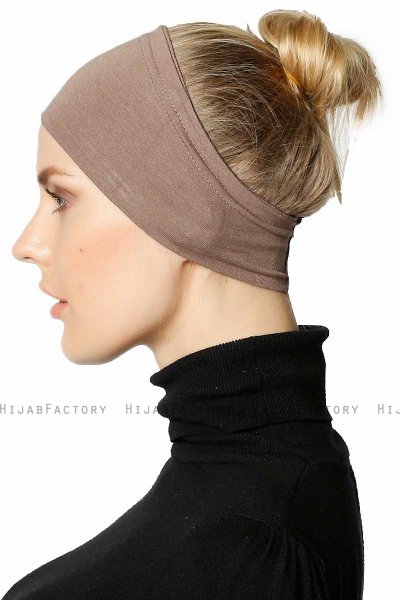 Cemre - Mørk Taupe Bandana Undersjal