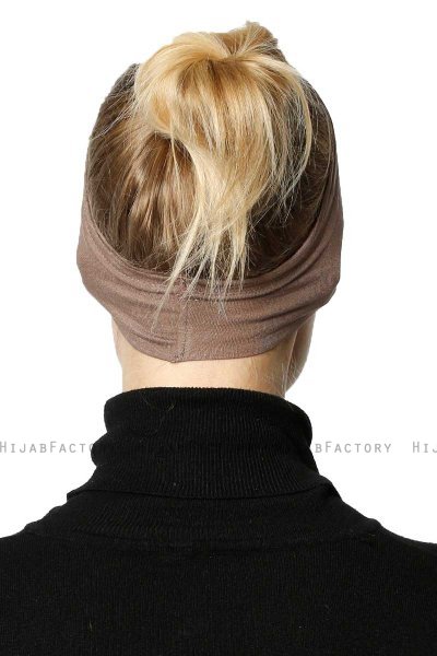 Cemre - Mørk Taupe Bandana Undersjal