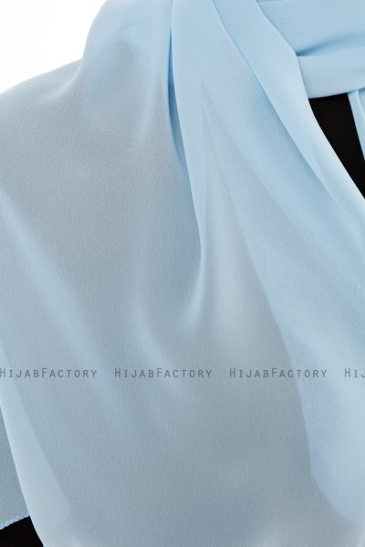 Derya - Lyseblå Praktisk Chiffon Hijab