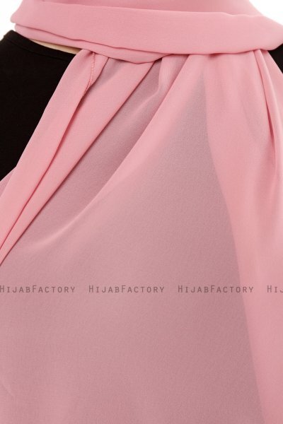 Derya - Mørk Rosa Praktisk Chiffon Hijab