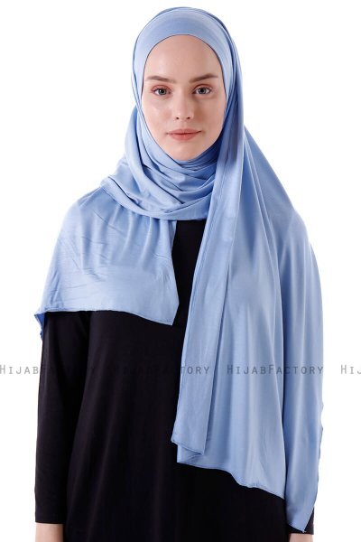 Hanfendy - Lyseblå Praktisk One Piece Hijab