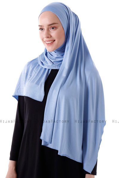 Hanfendy - Lyseblå Praktisk One Piece Hijab